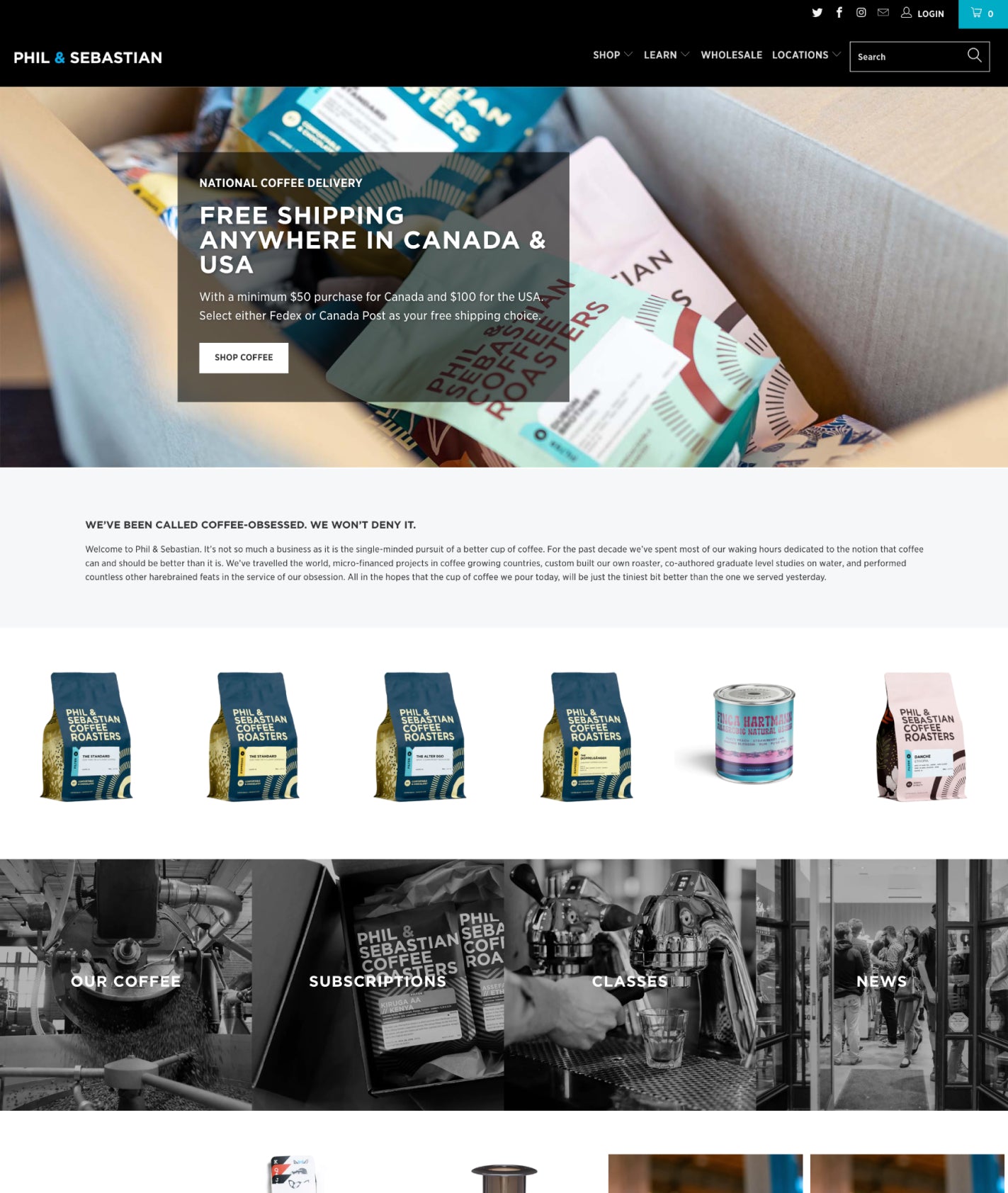 turbo shopify theme used by phil and sebastian store