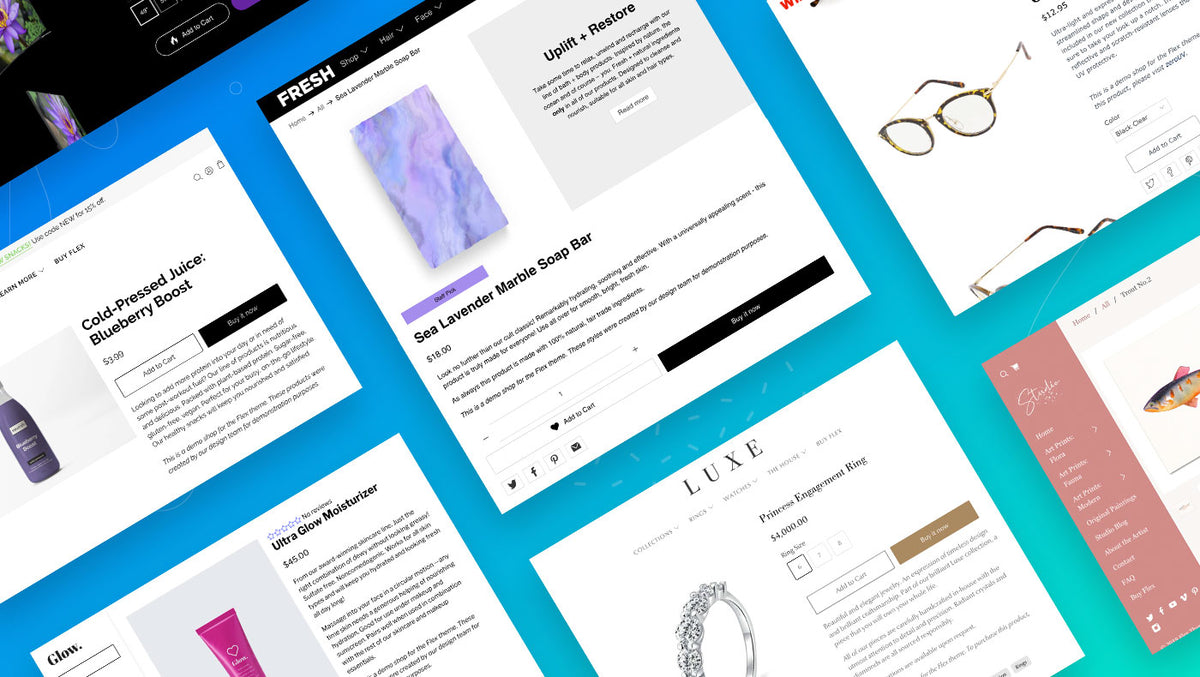 Getting 'flex'ible with these unique Shopify theme product page templates