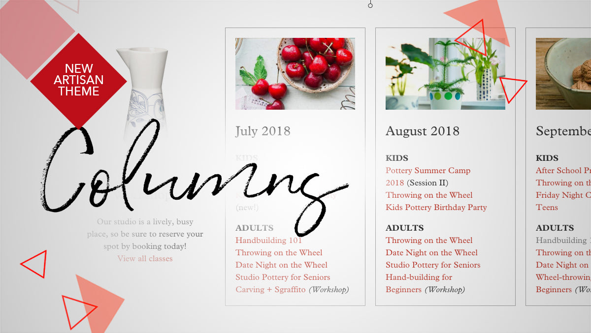 Text Columns Image The amazing flexibility of Artisan's new text and image columns