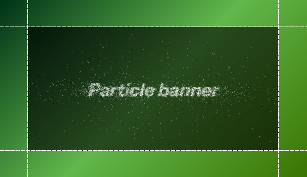 Particles Topic Banner Particle banner: A bold new way to grab attention