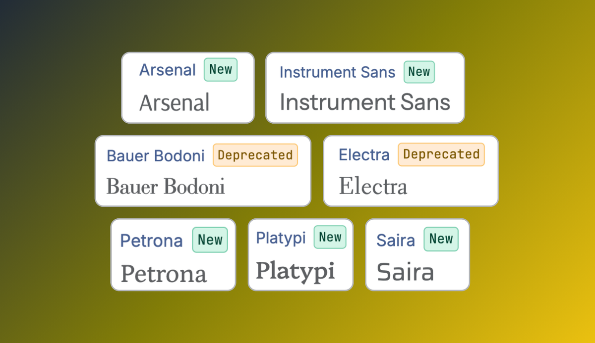 Selecting fonts for your store