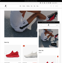 retina shopify theme austin theme style home page shown desktop and mobile devices