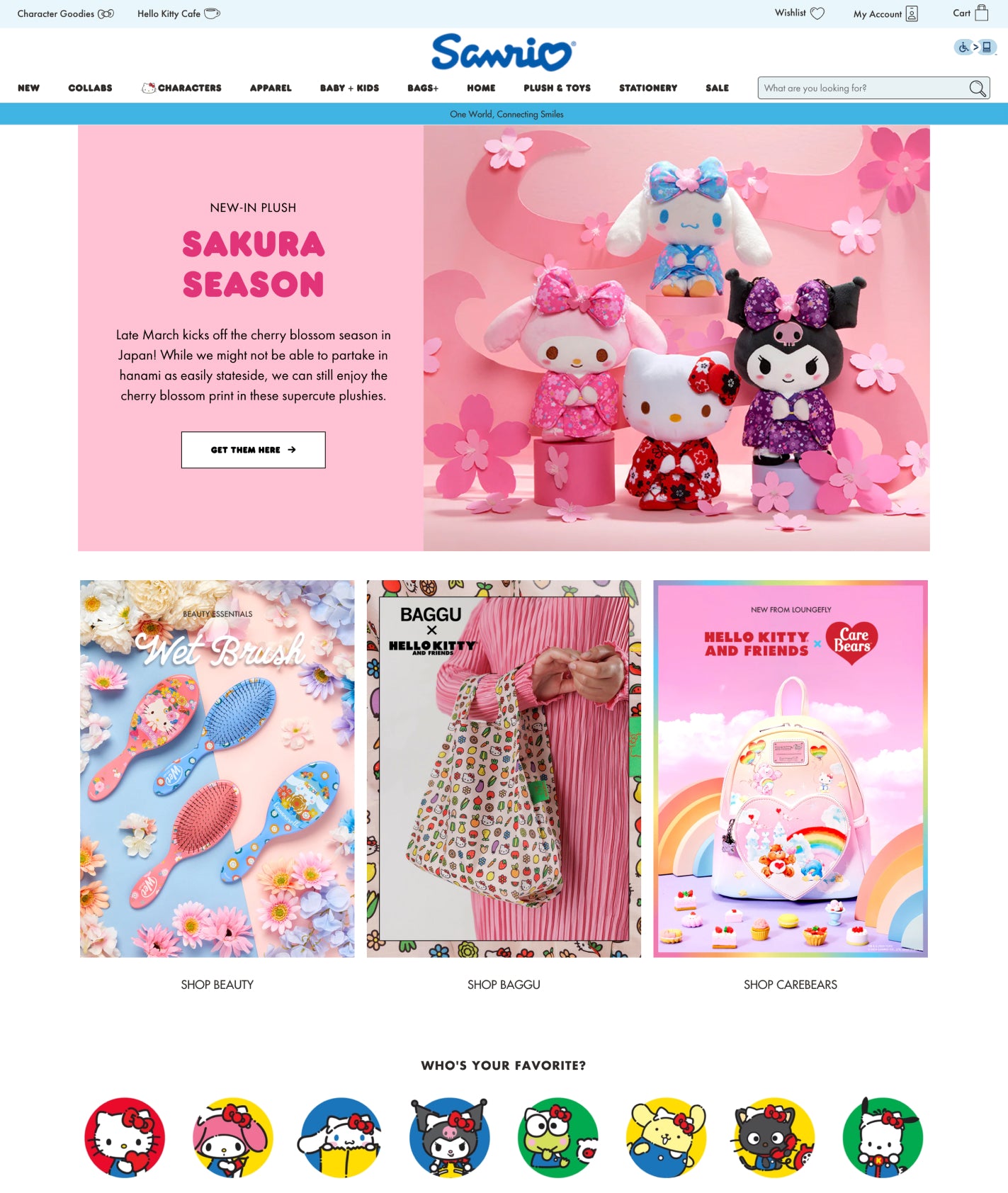 flex shopify theme used by sanrio brand