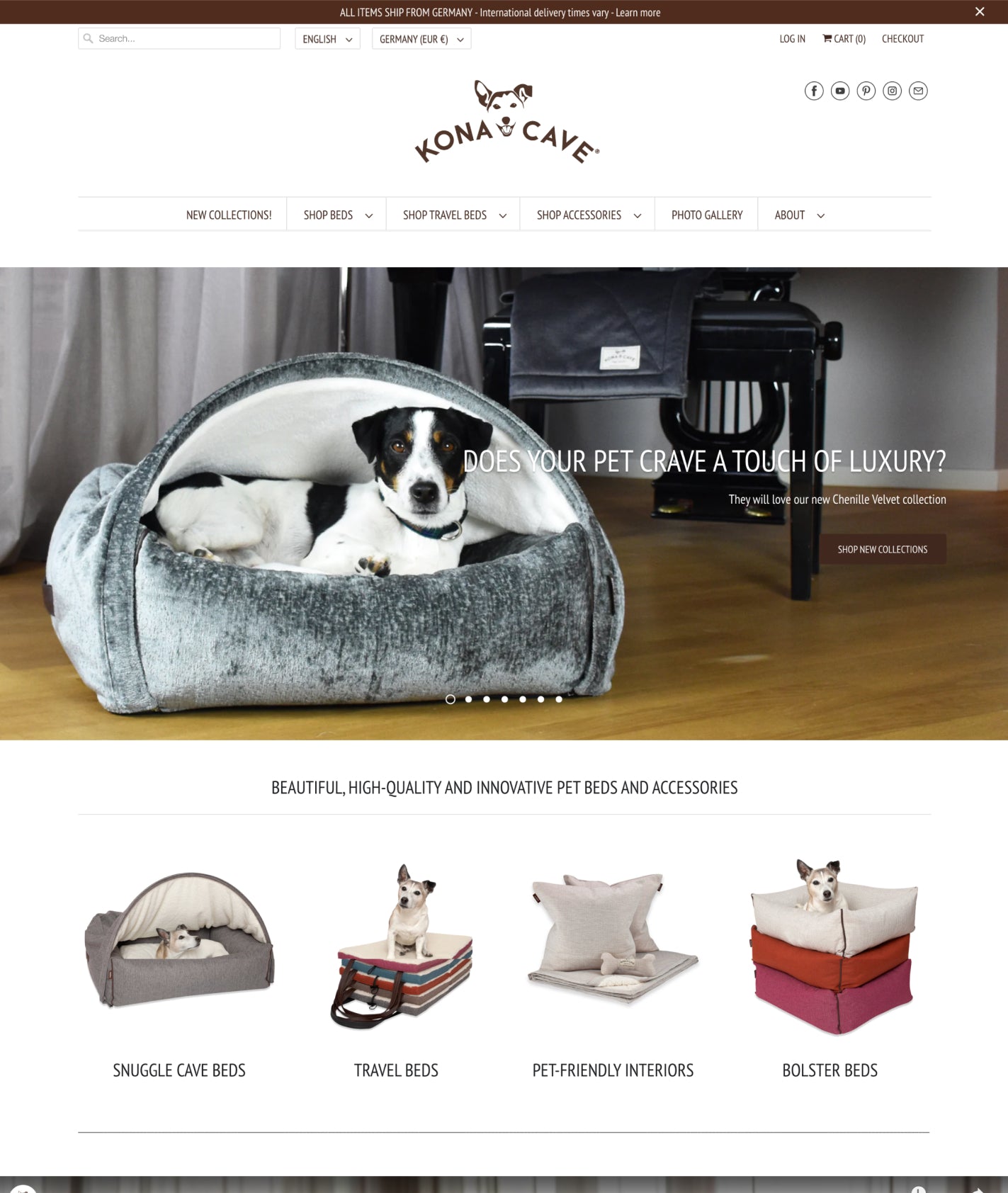responsive shopify theme used by kona and cave shop