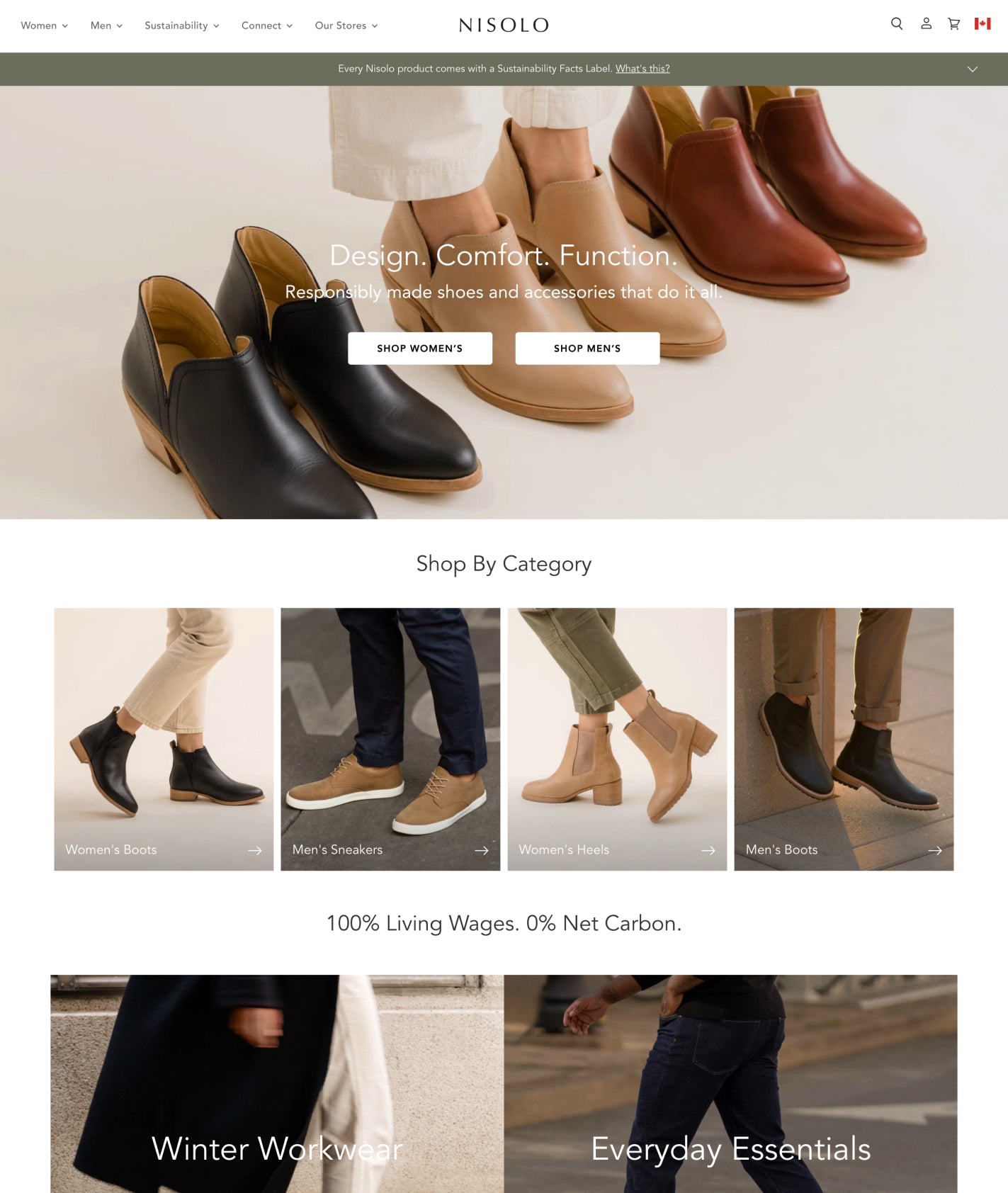 superstore shopify theme used by nisolo footwear