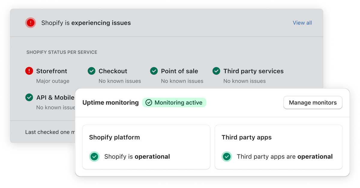 Shopify Server Status Theme Updater Plus